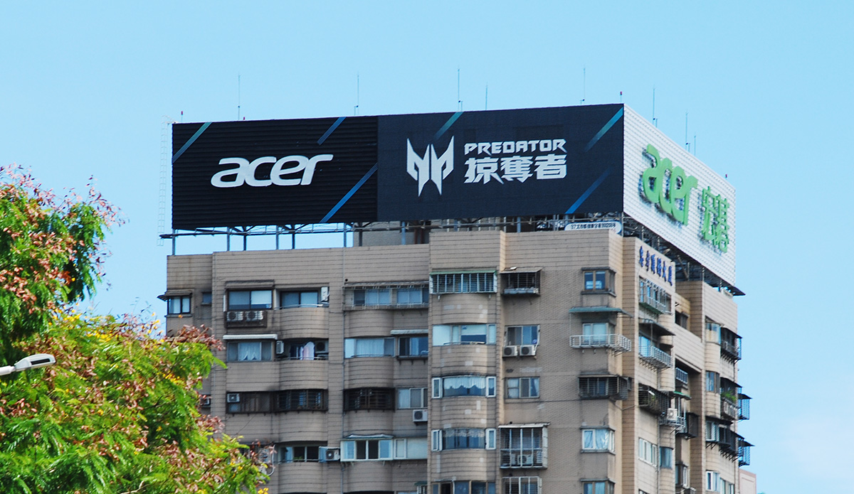 acer台北建國南路LED大型廣告視頻招牌